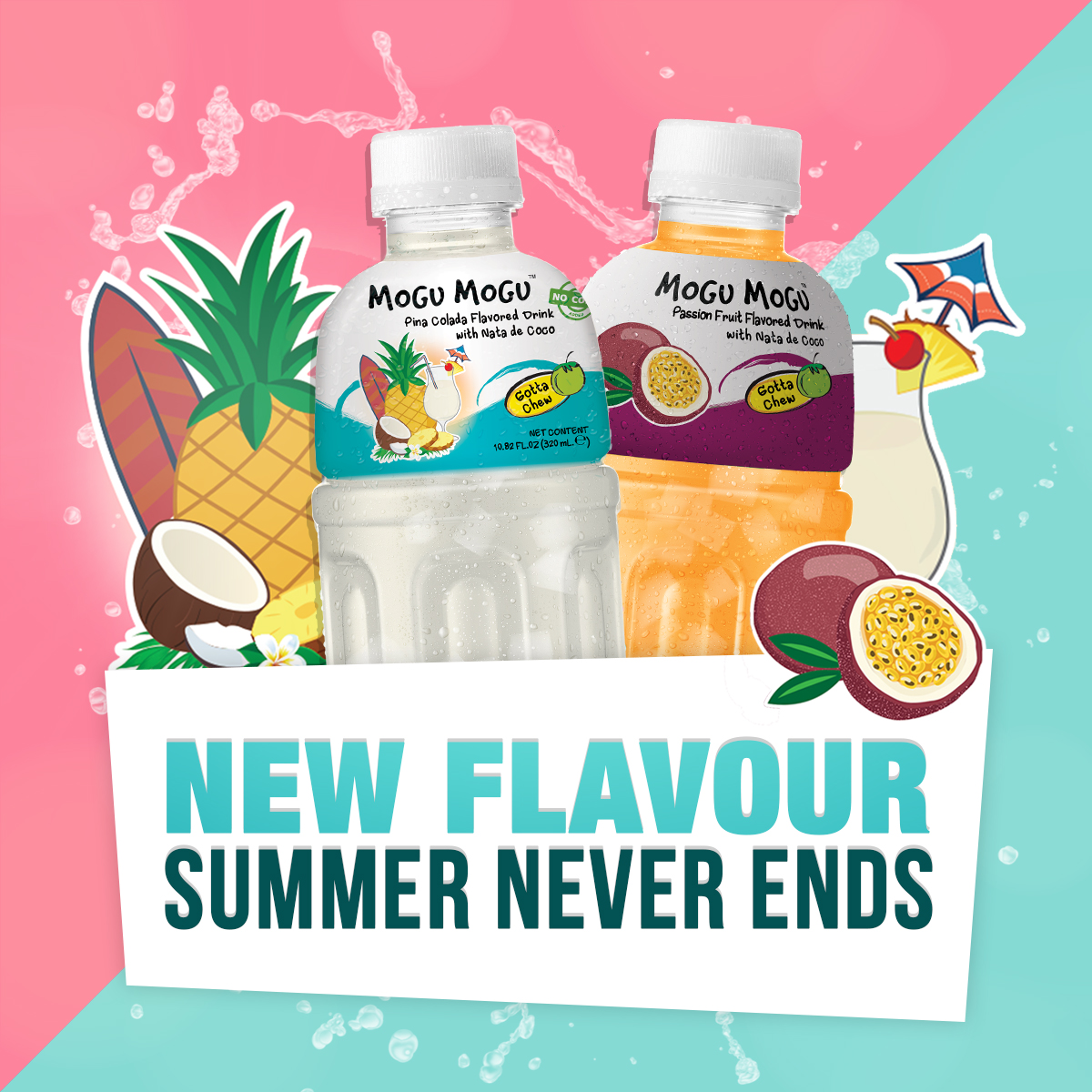 [New Product] Mogu Mogu Pina Colada & Passion Flavour Drink